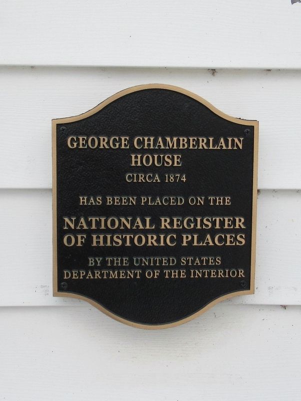 George Chamberlain House Marker image. Click for full size.