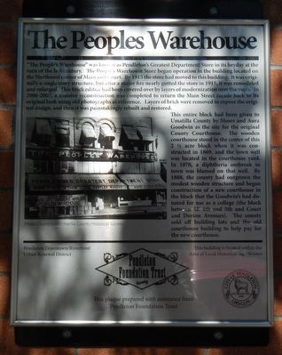 The Peoples Warehouse Marker image. Click for full size.