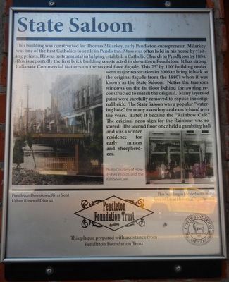 State Saloon Marker image. Click for full size.