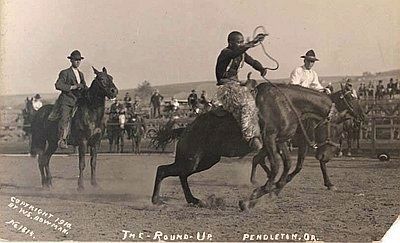 George Fletcher at the Pendleton Round-Up image. Click for full size.