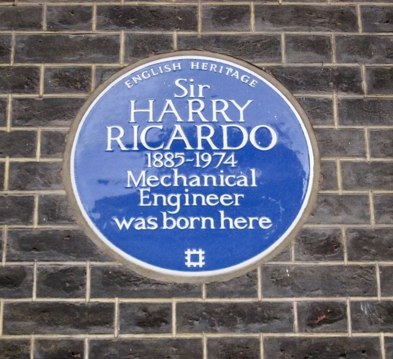 Sir Harry Ricardo Marker image. Click for full size.