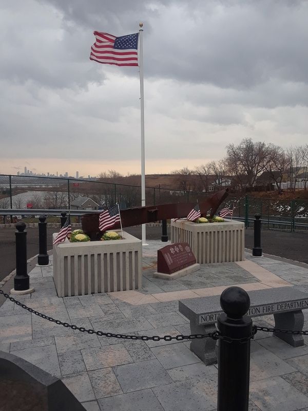 9/11 First Responders Memorial Marker. Click for full size. 9/11 First Responders Memorial Marker image. Click for full size.