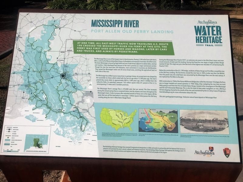 Mississippi River Marker. Click for full size. Mississippi River Marker image. Click for full size.