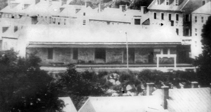 Ellicott's Mills Station, c. 1858 image. Click for full size.