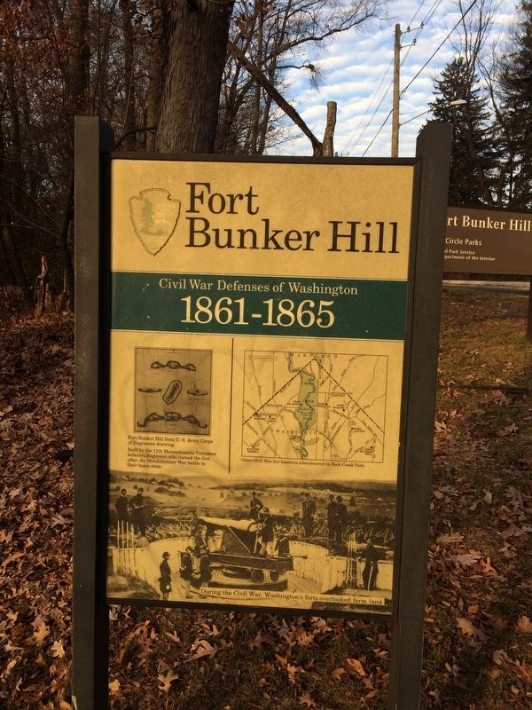 Fort Bunker Hill Marker image. Click for full size.