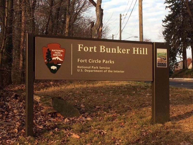 Fort Bunker Hill Sign image. Click for full size.