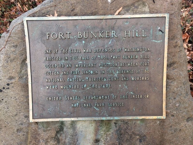 Fort Bunker Hill Marker image. Click for full size.