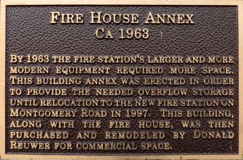 Fire House Annex Marker image. Click for full size.