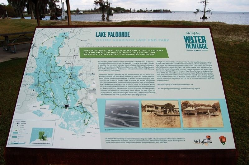 Lake Palourde Marker image. Click for full size.