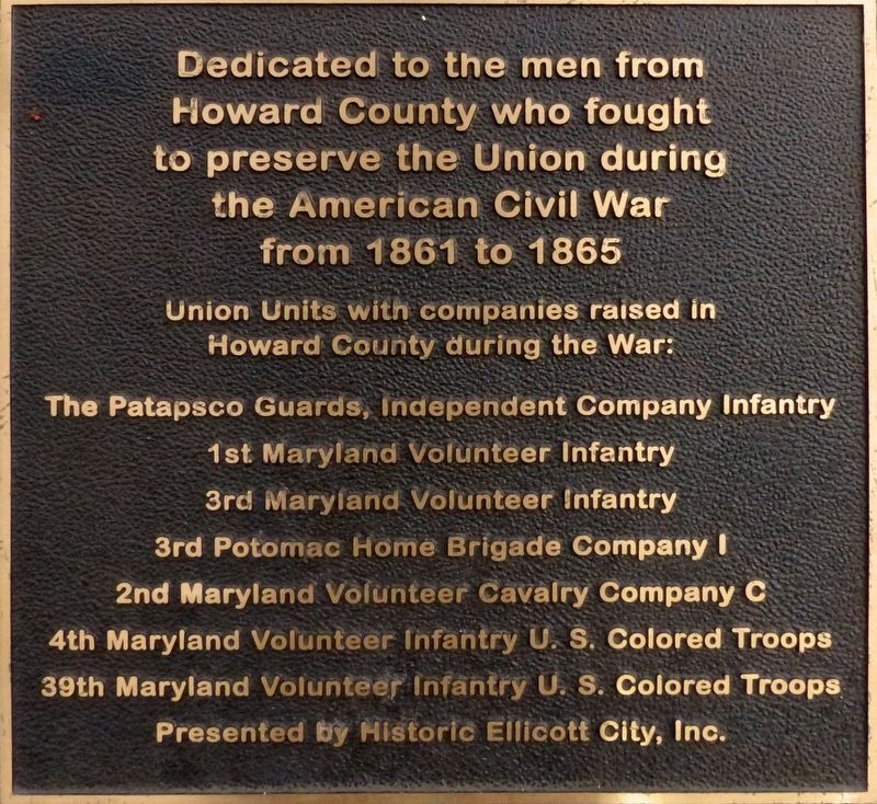 To Preserve the Union Marker image. Click for full size.