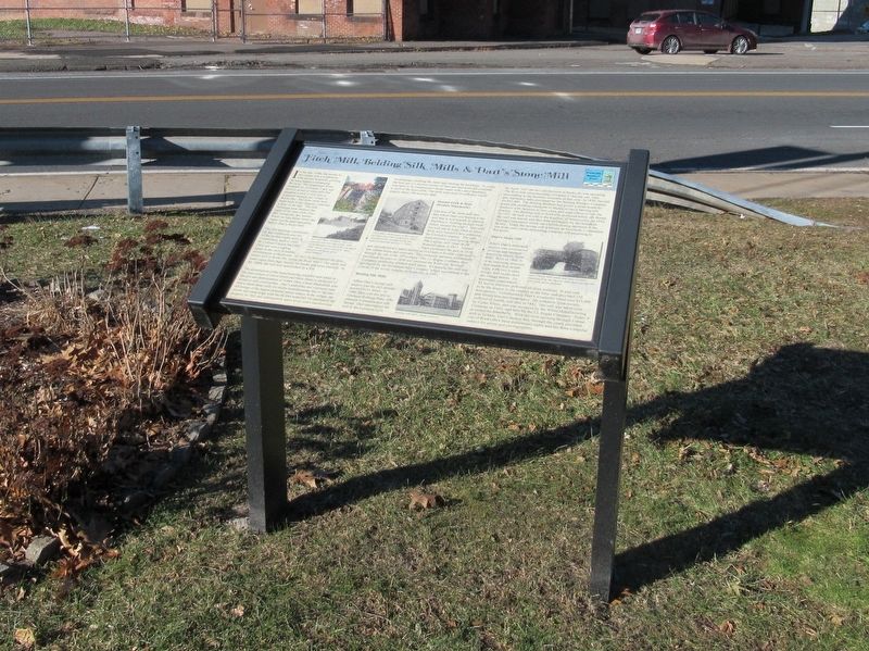 Fitch Mill, Belding Silk Mills & Dart's Stone Mill Marker. Click for full size. Fitch Mill, Belding Silk Mills & Dart's Stone Mill Marker image. Click for full size.