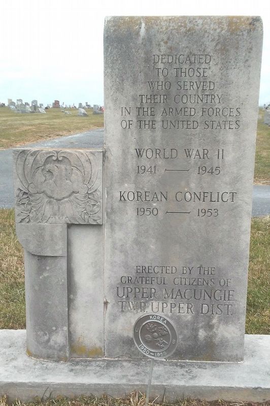 World War II and Korean Conflict Memorial Monument. Click for full size. World War II and Korean Conflict Memorial Monument image. Click for full size.