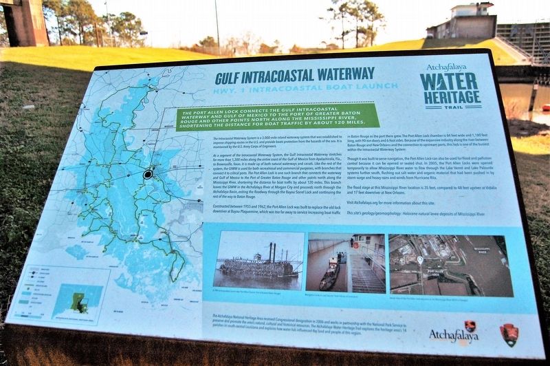 Gulf Intracoastal Waterway Marker. Click for full size. Gulf Intracoastal Waterway Marker image. Click for full size.
