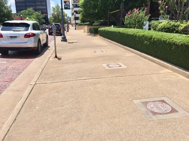 View of marker in distance along East Ferguson Street.. Click for full size. View of marker in distance along East Ferguson Street. image. Click for full size.