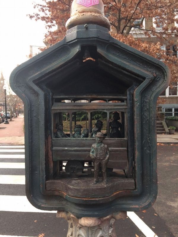 The Trolley Arrives in Mount Pleasant Marker image. Click for full size.