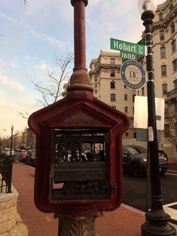 The Trolley Arrives in Mount Pleasant Marker image. Click for full size.
