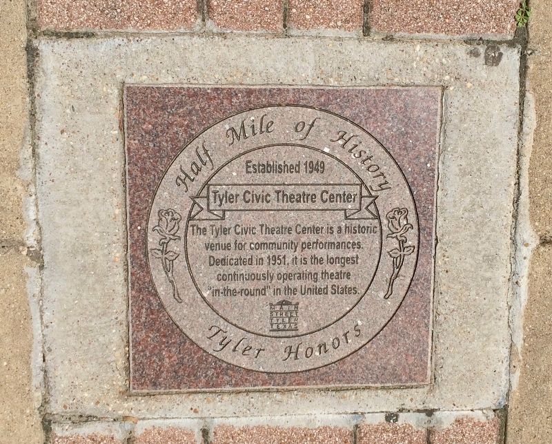 Tyler Civic Theatre Center Marker image. Click for full size.