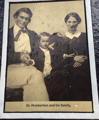 Pemberton Cottage Marker photo of Dr. Pemberton and his family image. Click for full size.