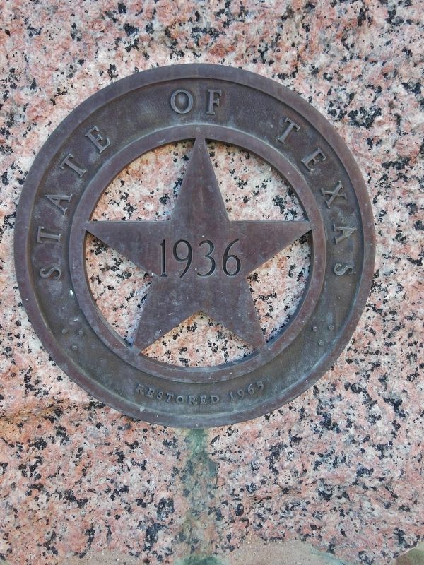 Grimes County Marker (<i>pedestal front detail</i>) image. Click for full size.
