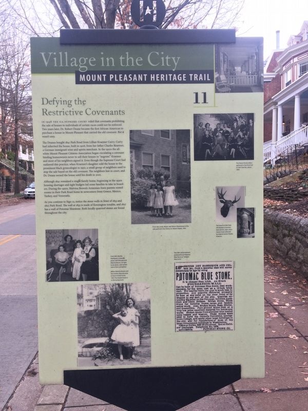 Defying the Restrictive Covenants Marker. Click for full size. Defying the Restrictive Covenants Marker image. Click for full size.