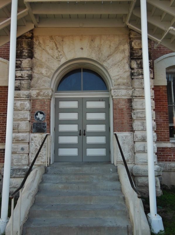 Grimes County Courthouse Entrance(<i>marker visible on wall, left of door</i>) image. Click for full size.