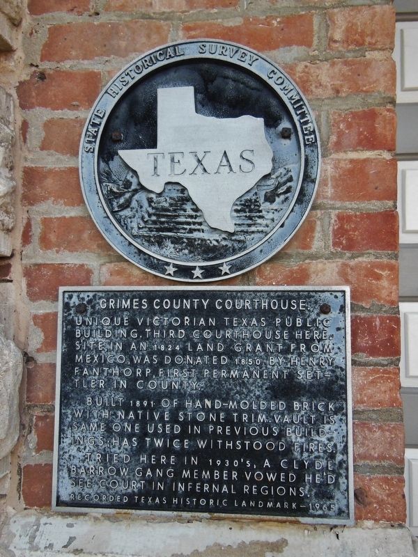 Grimes County Courthouse Marker image. Click for full size.