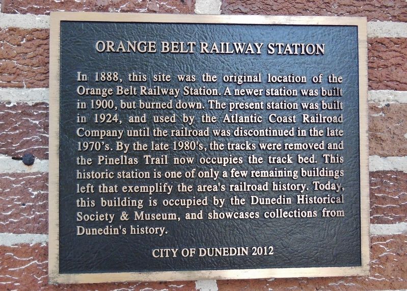 Orange Belt Railway Station Marker image. Click for full size.