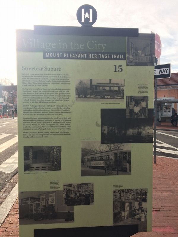 Streetcar Suburb Marker. Click for full size. Streetcar Suburb Marker image. Click for full size.