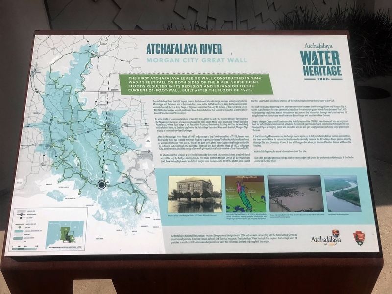 Atchafalaya River Marker image. Click for full size.