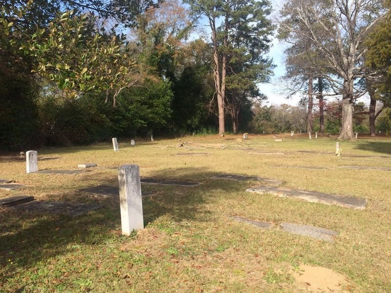 Radcliff Cemetery, just west of the marker image. Click for full size.