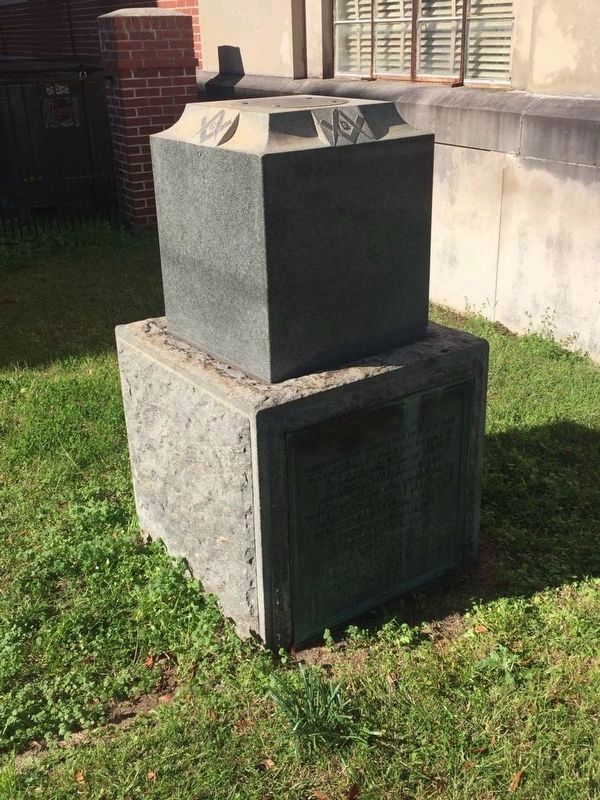 A nearby 100th anniversary time capsule for Columbian Lodge No. 7 image. Click for full size.