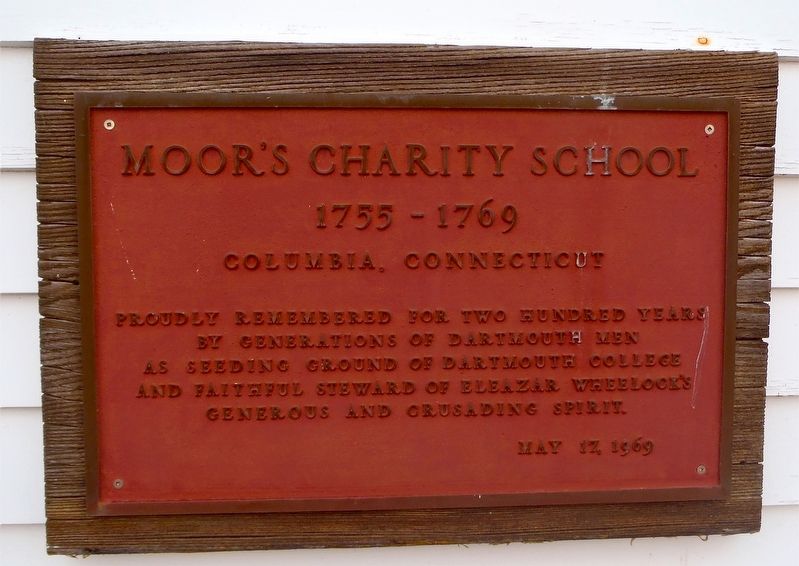 Moors Charity School Marker image. Click for full size.