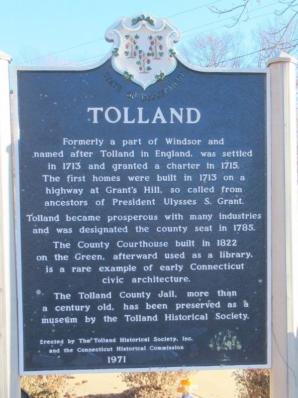 Tolland Marker. Click for full size. Tolland Marker image. Click for full size.
