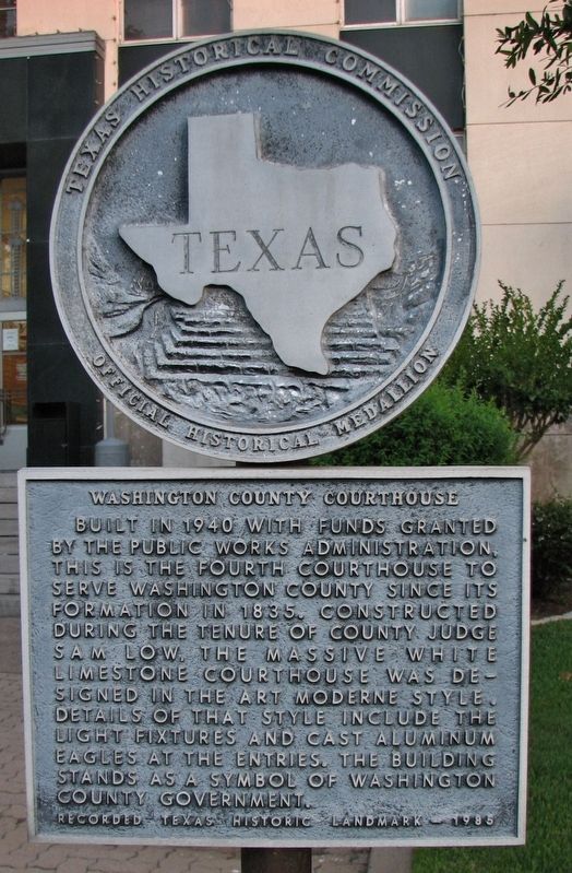 Washington County Courthouse Marker image. Click for full size.