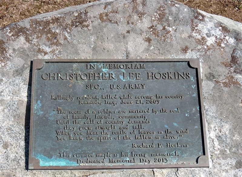 Christopher Lee Hoskins Marker. Click for full size. Christopher Lee Hoskins Marker image. Click for full size.