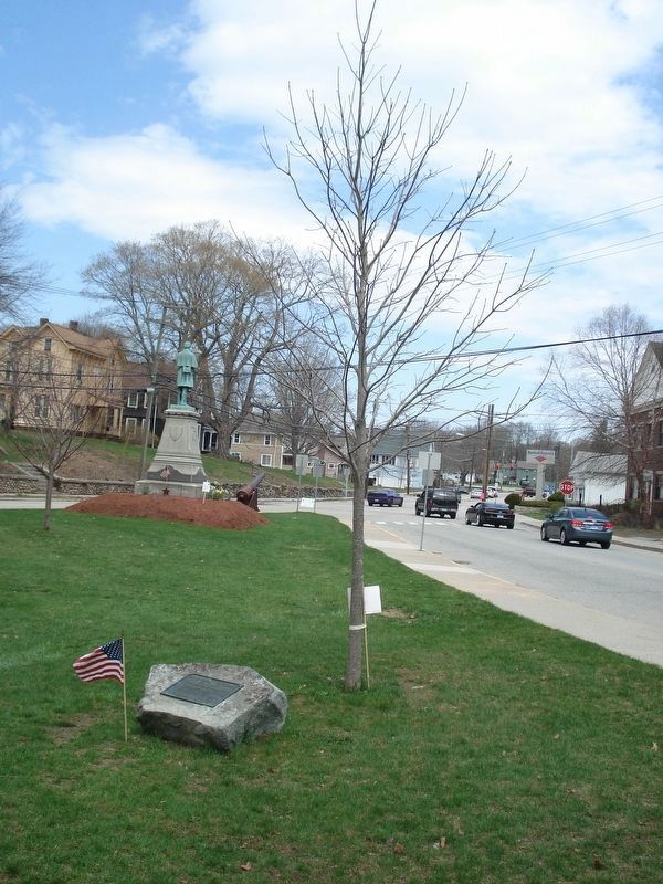 Christopher Lee Hoskins Marker and his crimson maple tree.. Click for full size. Christopher Lee Hoskins Marker and his crimson maple tree. image. Click for full size.