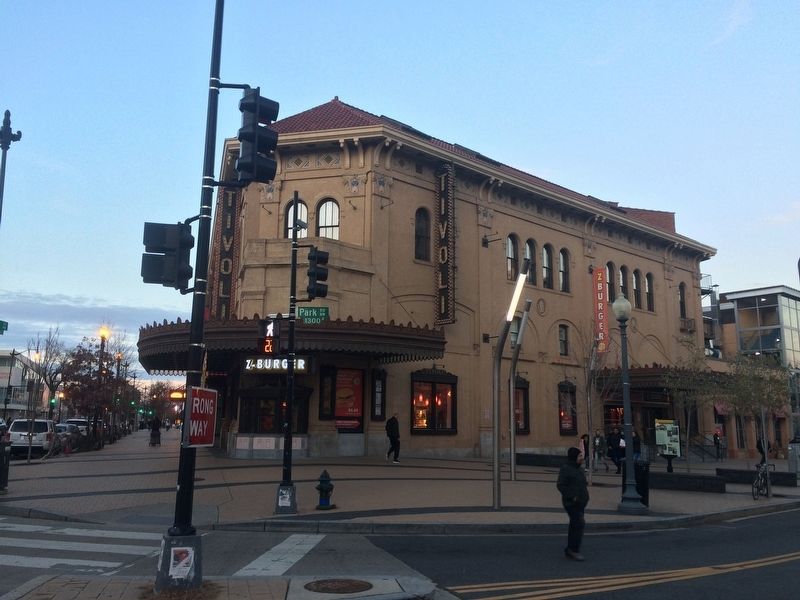 Tivoli Theater with marker showing on the right side. Click for full size. Tivoli Theater with marker showing on the right side image. Click for full size.