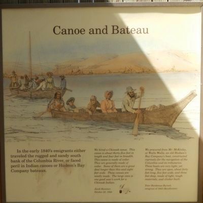 Canoe and Bateau panel. Click for full size. Canoe and Bateau panel image. Click for full size.