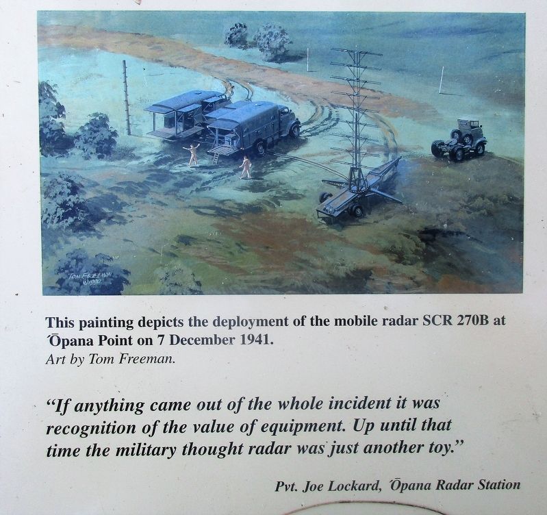 Additional Opana Radar Site Marker detail. Click for full size. Additional Opana Radar Site Marker detail image. Click for full size.