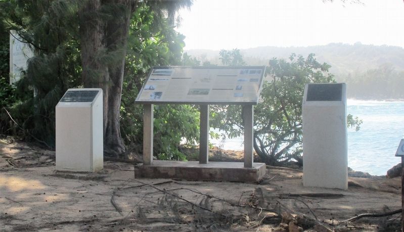 Opana Radar Site Marker, on the right image. Click for full size.