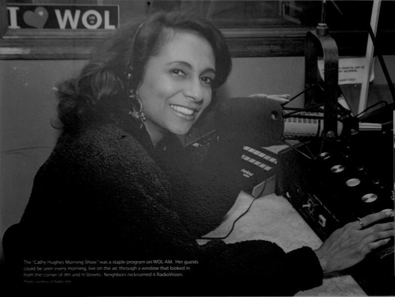 Cathy Hughes on microphone in WOL image. Click for full size.