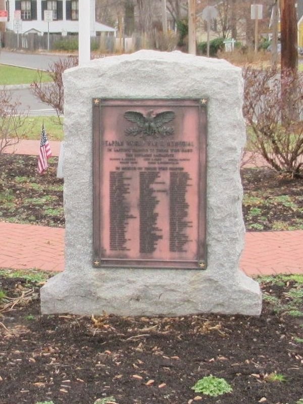 Tappan World War II Memorial image. Click for full size.