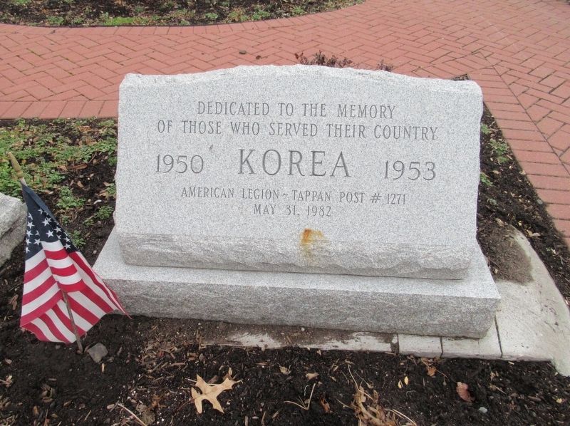 Tappan Korean Veterans Memorial image. Click for full size.
