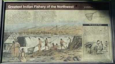 Greatest Indian Fishery of the Northwest Marker image. Click for full size.