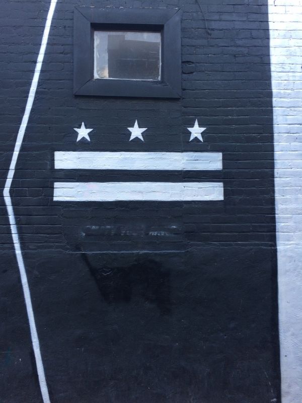DC Flag on Black Broadway Mural image. Click for full size.