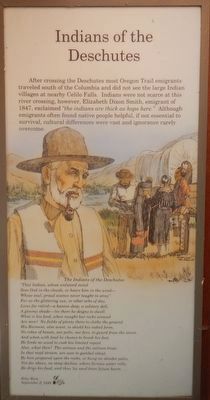 Indians of the Deschutes panel. Click for full size. Indians of the Deschutes panel image. Click for full size.