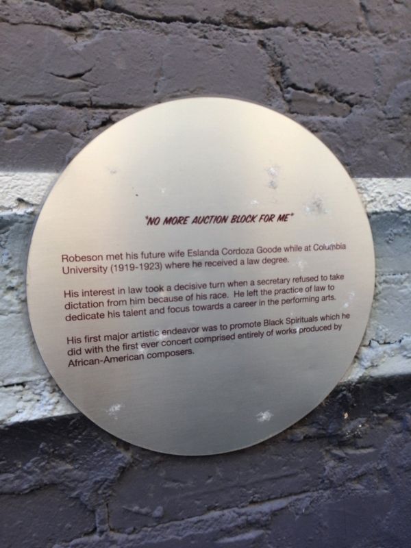"No More Auction Block For Me" Marker. Click for full size. "No More Auction Block For Me" Marker image. Click for full size.