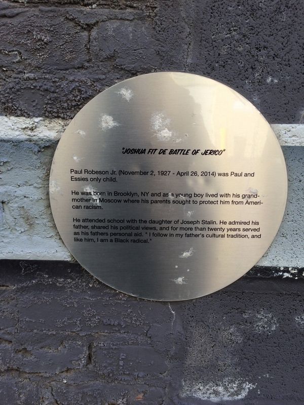 "Joshua Fit De Battle Of Jericho" Marker. Click for full size. "Joshua Fit De Battle Of Jericho" Marker image. Click for full size.