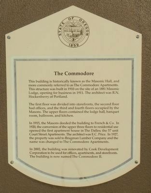 The Commodore Marker image. Click for full size.
