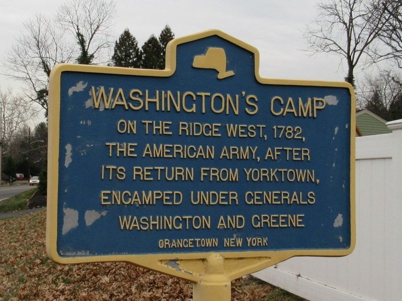 Washingtons Camp Marker image. Click for full size.